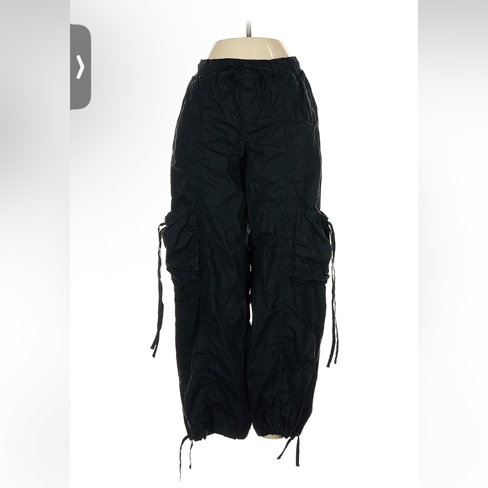 Abercrombie & Fitch Black Cargo Khakis